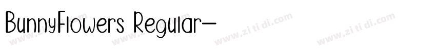 BunnyFlowers Regular字体转换